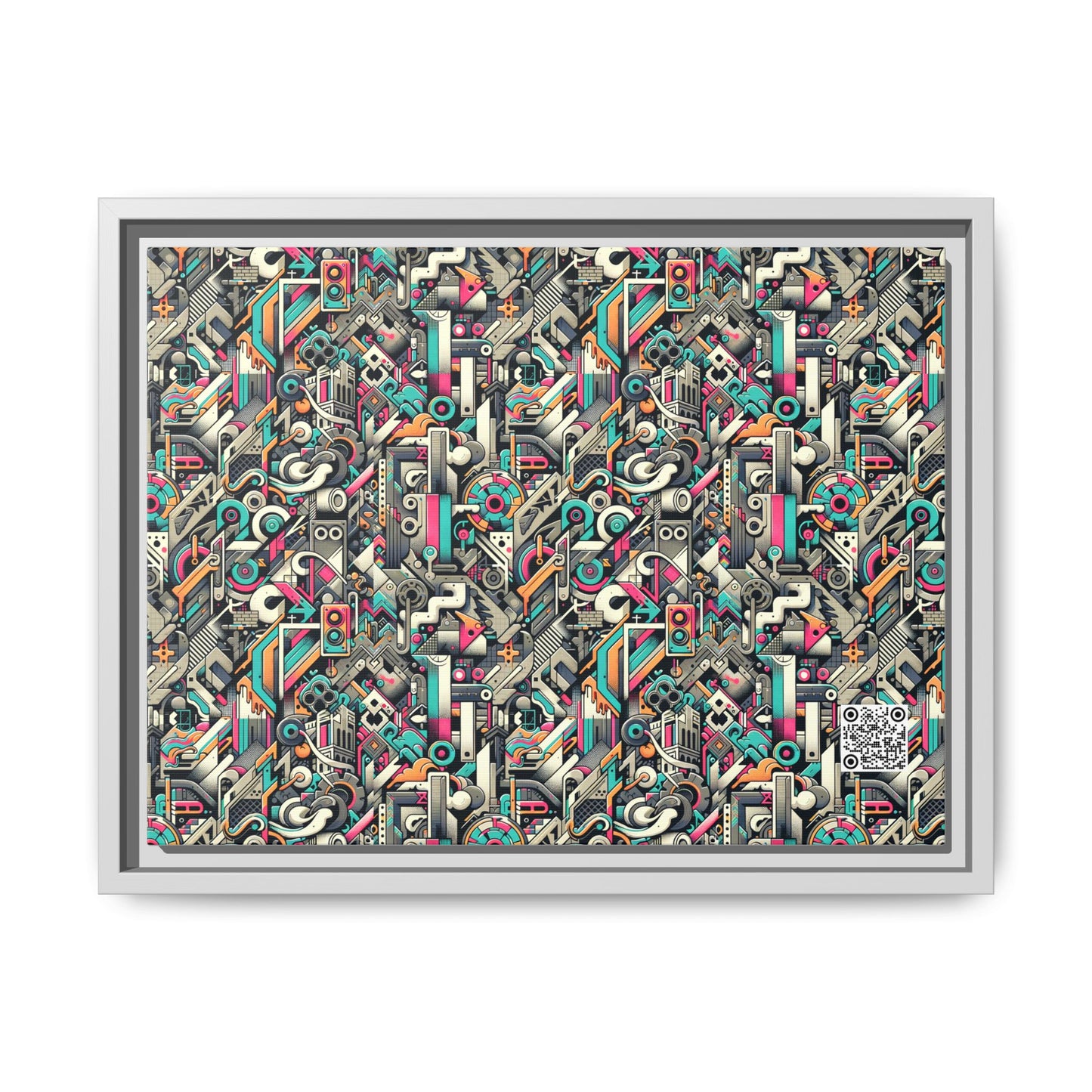Digital Street Art Urban Street Style Matte Canvas, Framed (multi-color) - 8404 Design-74 A