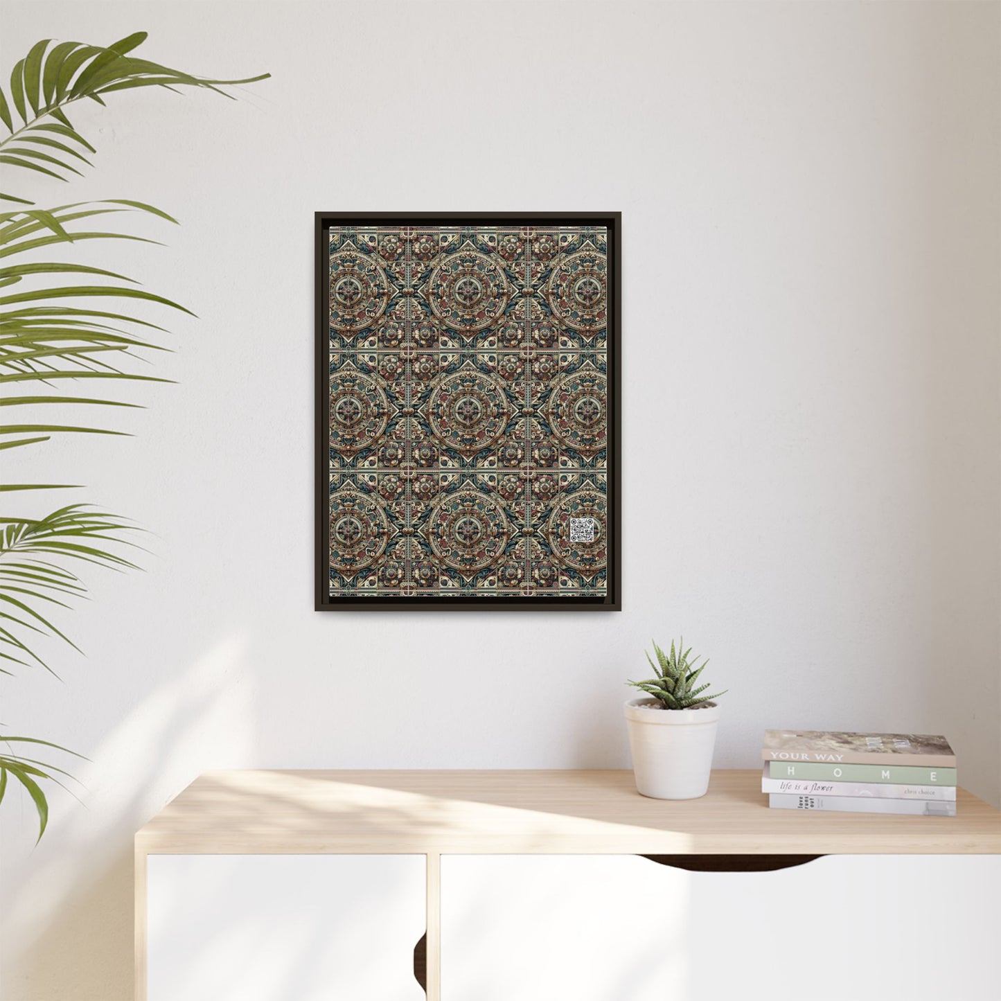 Urban Renaissance Historical Fusion With Street Edge Matte Canvas, Framed (multi-Color) - 8404 Design-57 A