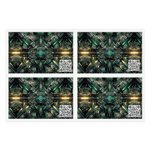 Tech Noir Graphics Tech-Inspired Streetwear Sticker Sheets - 8404 Design-56