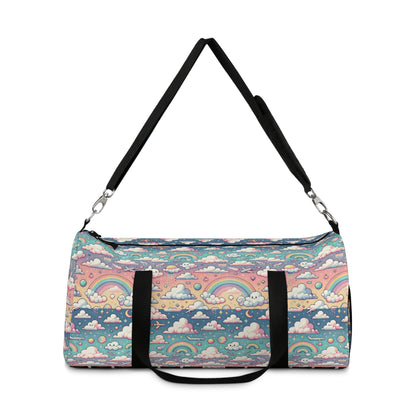 Digital Dreamland Whimsical and Nostalgic Streetwear With a Digital Twist Duffel Bag - 8404 Design-58