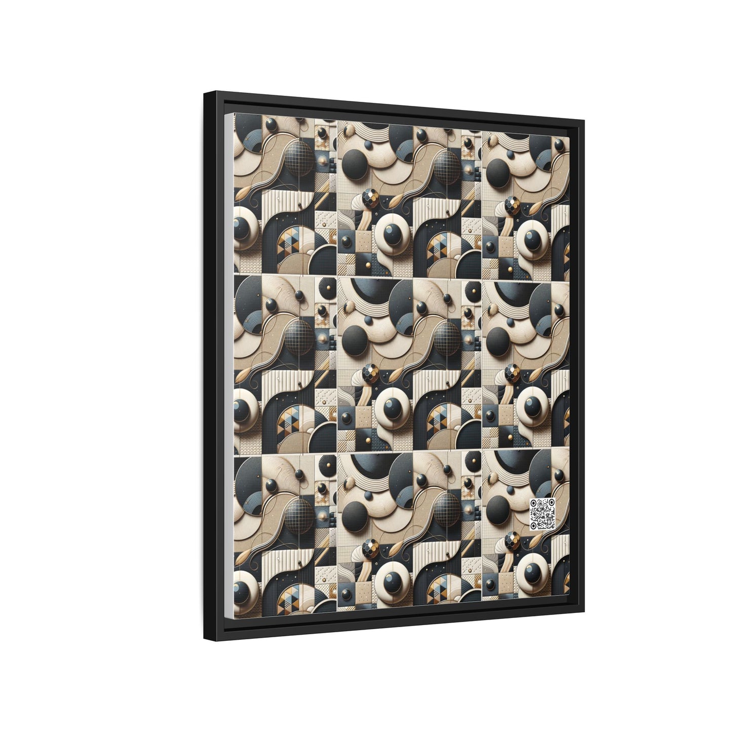 Tech-forward Luxe Streetwear Tech Luxe Fusion Matte Canvas, Framed (multi-color) - 8404 Design-71 B