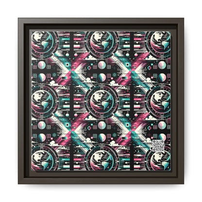 Digital Artistry Digital-native Streetwear Matte Canvas, Framed (multi-color) - 8404 Design-62 B
