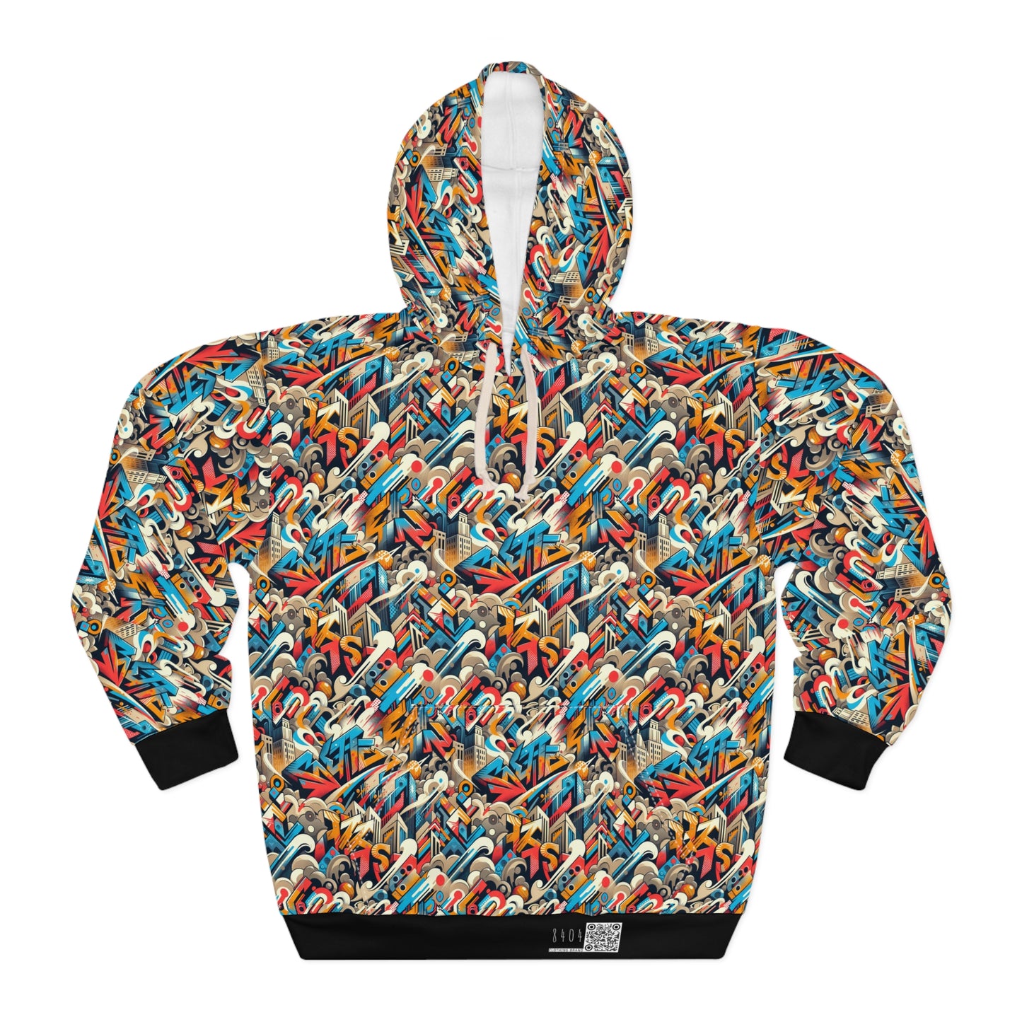 Neo-Traditional Street Art Modern Street Art Fusion Pullover Hoodie - 8404 Design-44