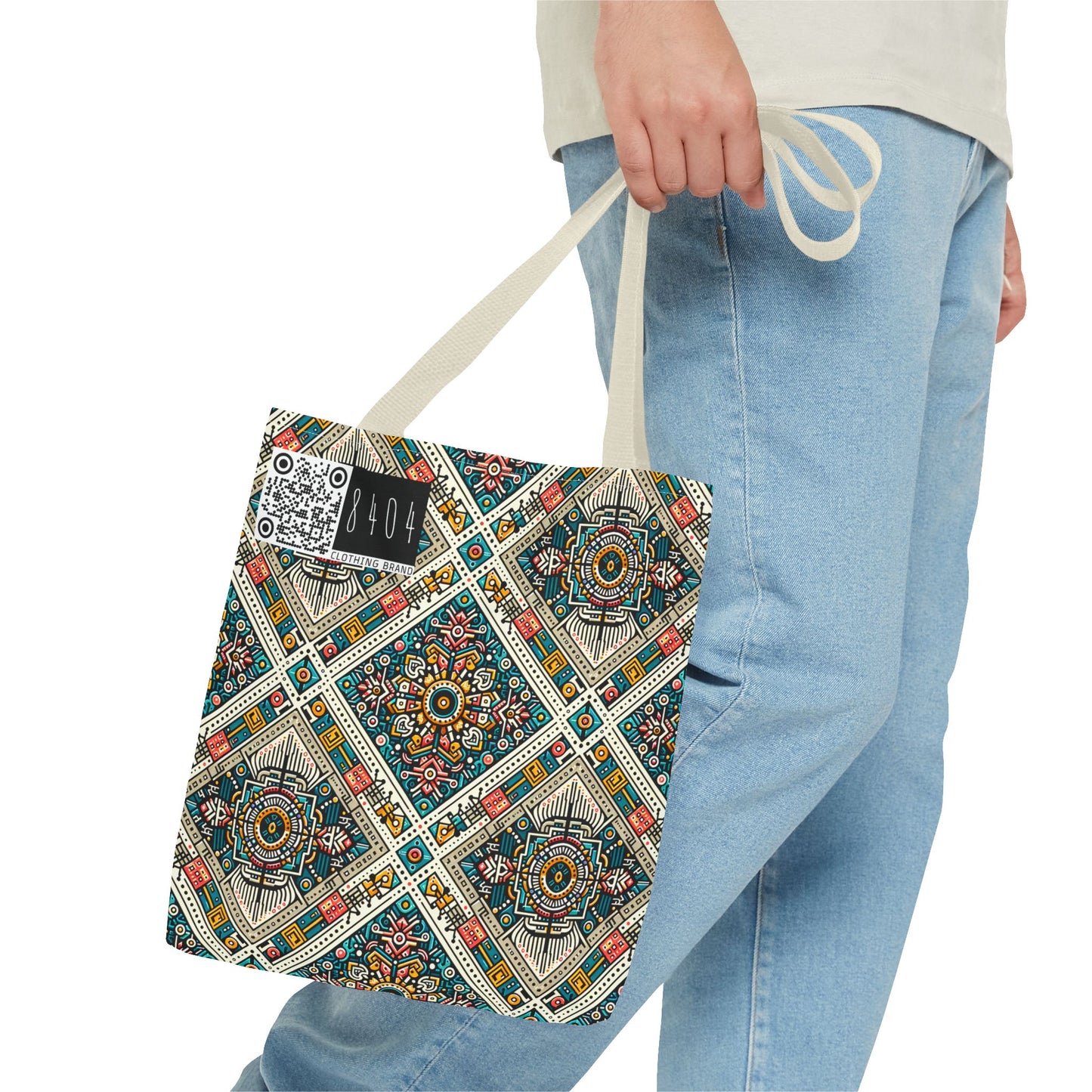Cultural Fusion Tech Blend of Cultural Heritage With Tech-Inspired Elements Tote Bag - 8404 Design-64