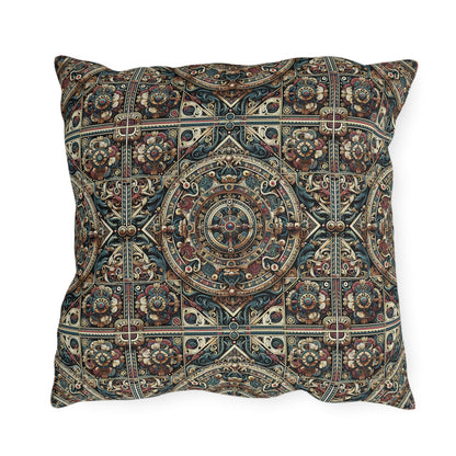 Urban Renaissance Historical Fusion With Street Edge Outdoor Pillow - 8404 Design-57