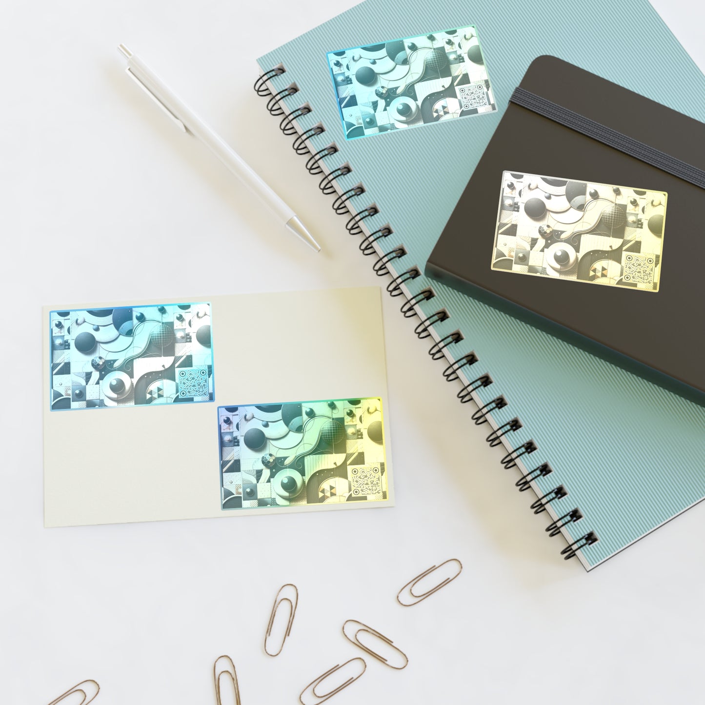 Tech-forward Luxe Streetwear Tech Luxe Fusion Sticker Sheet - 8404 Design-71