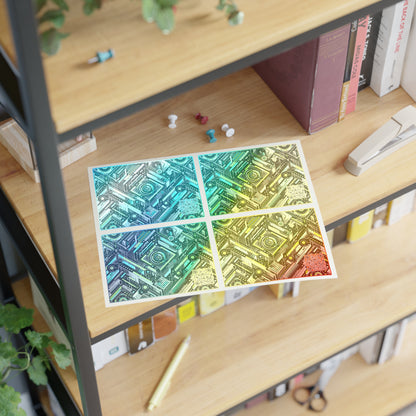 Tech-Infused Graphics Tech-Forward Streetwear Sticker Sheets - 8404 Design-53