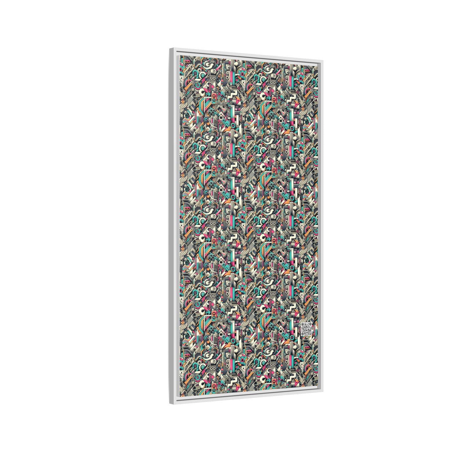 Digital Street Art Urban Street Style Matte Canvas, Framed (multi-color) - 8404 Design-74 B