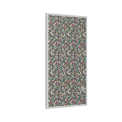 Digital Street Art Urban Street Style Matte Canvas, Framed (multi-color) - 8404 Design-74 B