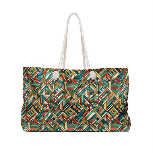 Abstract Graphic Art Modern Artistic Expression Weekender Bag - 8404 Design-67