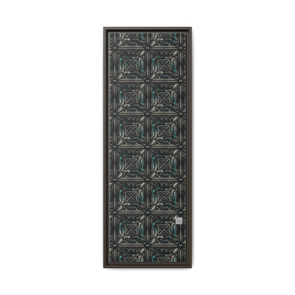 Tech Noir Futuristic Tech Aesthetic with a Dark Twist Matte Canvas, Framed (multi-color) - 8404 Design-59 B