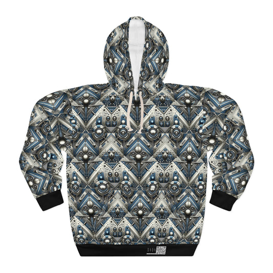 Tech Utility Fusion Tech-Forward Utility With a Futuristic Edge Pullover Hoodie - 8404 Design-63