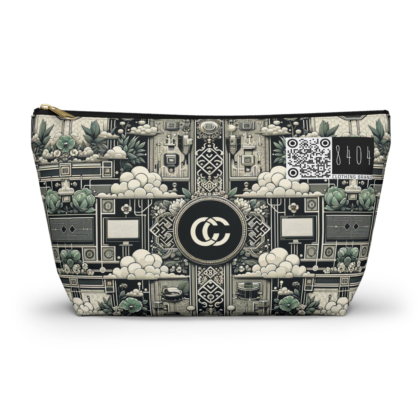Cyber Garden Party Tech Garden Extravaganza Accessory Pouch W T-Bottom - 8404 Design-54