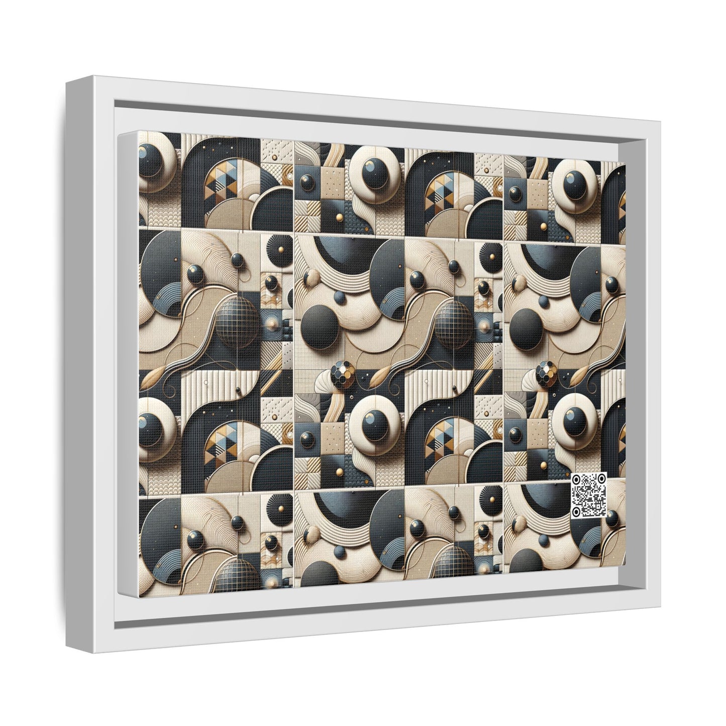 Tech-forward Luxe Streetwear Tech Luxe Fusion Matte Canvas, Framed (multi-color) - 8404 Design-71 A