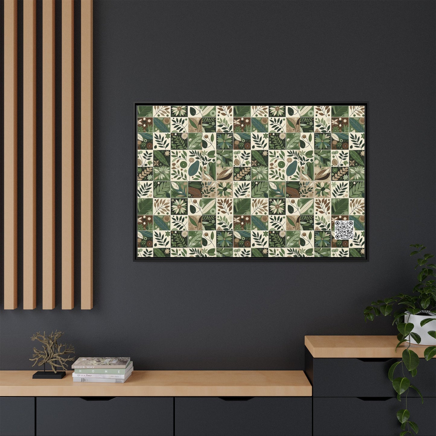 Streetwear Sustainability Environmentally Conscious Streetwear with a Natural Aesthetic Matte Canvas, Framed (multi-color) - 8404 Design-57 A