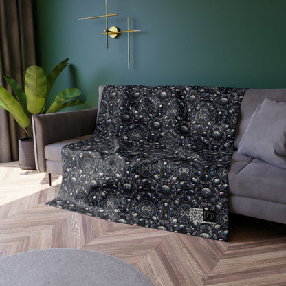Tech Astronaut Tech-Forward Streetwear Meets Space Exploration Crushed Velvet Blanket - 8404 Design-46