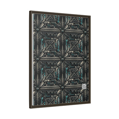 Tech Noir Futuristic Tech Aesthetic with a Dark Twist Matte Canvas, Framed (multi-color) - 8404 Design-59 A