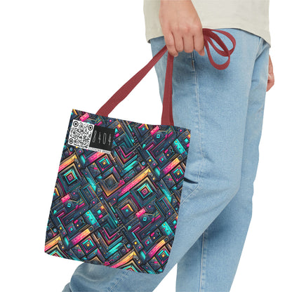 Tech-Inspired Graphics Cyberpunk Cool Tote Bag - 8404 Design-67