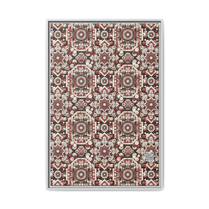 Neo Jomon Sculptural Aesthetics Artisanal Streetwear Matte Canvas, Framed (multi-Color) - 8404 Design-55 A