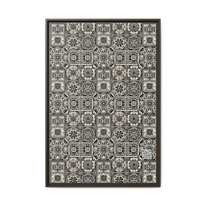 Cyber Garden Party Tech Garden Extravaganza Matte Canvas, Framed (multi-Color) - 8404 Design-45 A