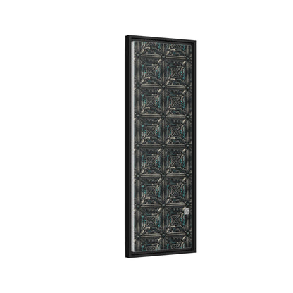 Tech Noir Futuristic Tech Aesthetic with a Dark Twist Matte Canvas, Framed (multi-color) - 8404 Design-59 B
