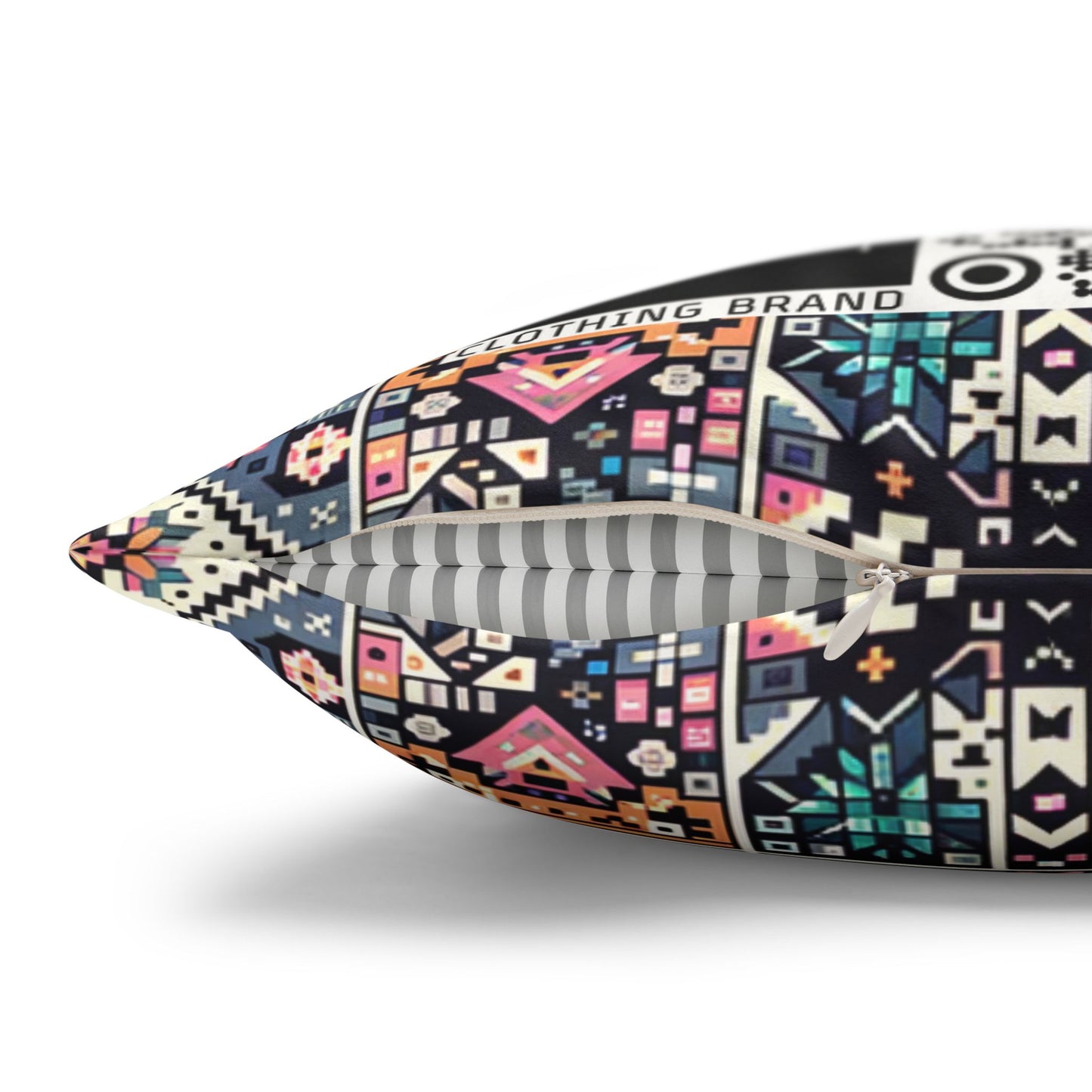 Faux Suede Square Pillowcase - 8404 Design-02