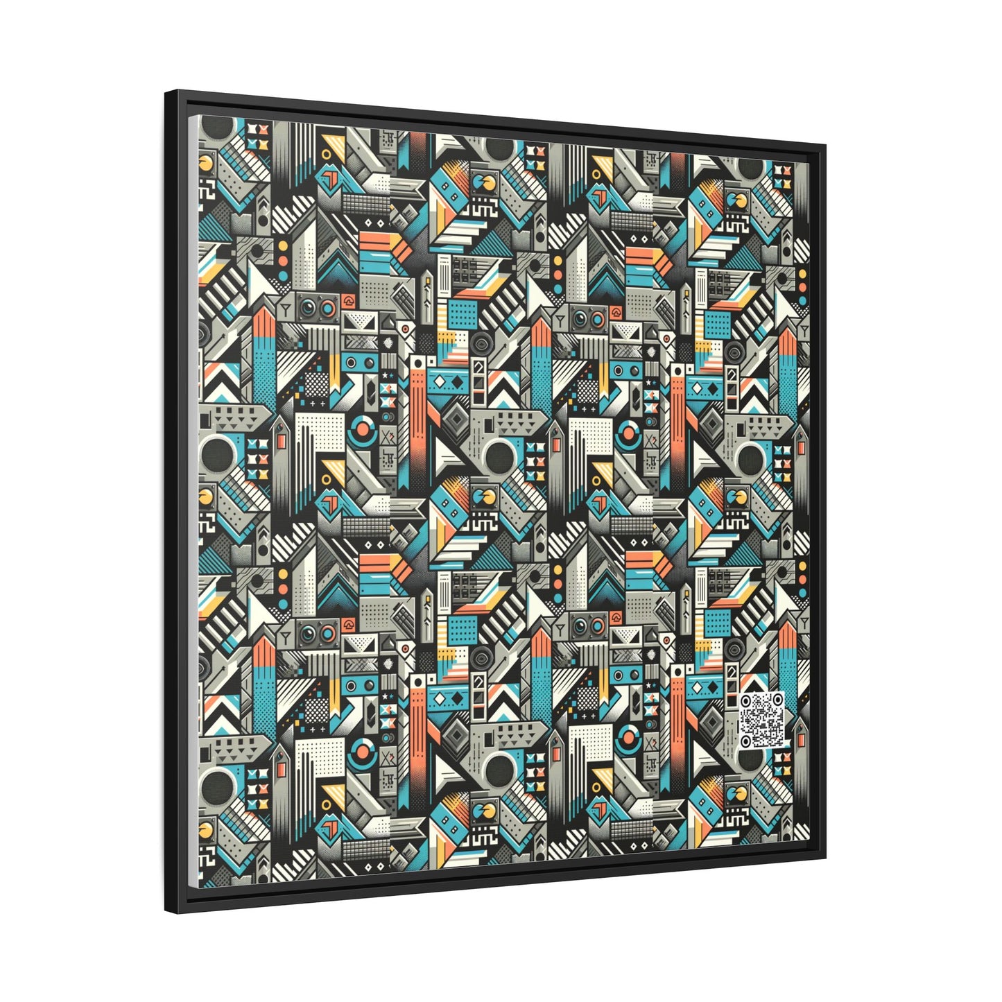 Digital Street Art Urban Street Style Matte Canvas, Framed (multi-color) - 8404 Design-81 A