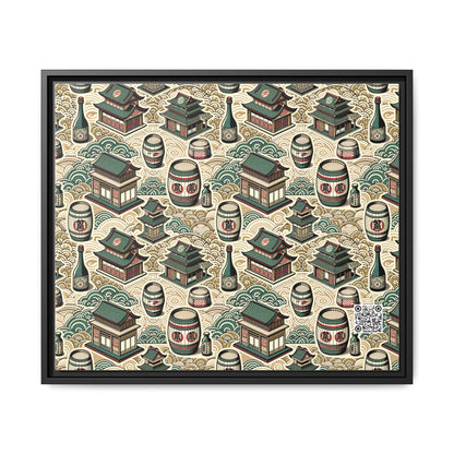 Cultural Artisanal Fusion Contemporary Cultural Elegance Matte Canvas, Framed (multi-Color) - 8404 Design-68 B