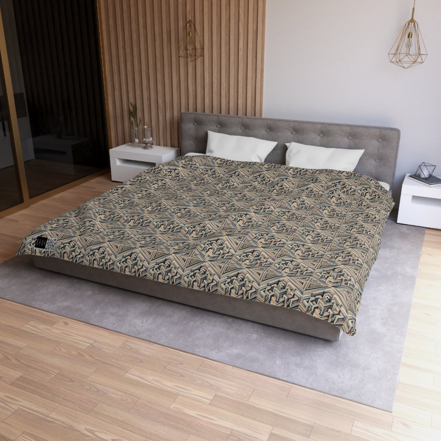 Tech Illusion Graphics Futuristic Artistry Microfiber Duvet Cover - 8404 Design-52