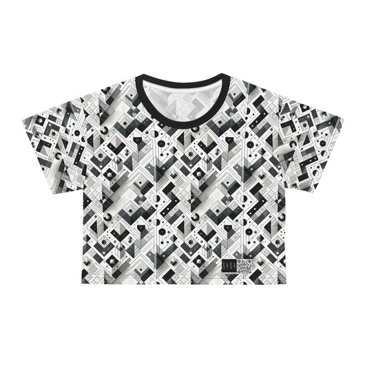 Digital Minimalism Minimalist Tech Crop Tee - 8404 Design-69