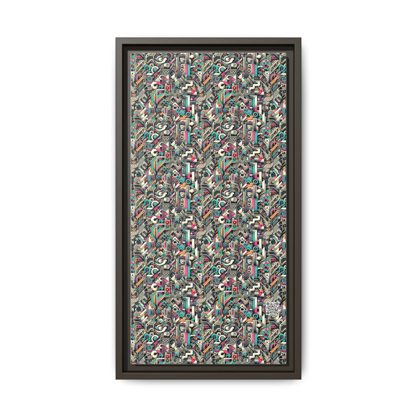 Digital Street Art Urban Street Style Matte Canvas, Framed (multi-color) - 8404 Design-74 B
