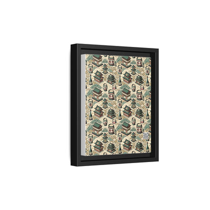Cultural Artisanal Fusion Contemporary Cultural Elegance Matte Canvas, Framed (multi-Color) - 8404 Design-68 B