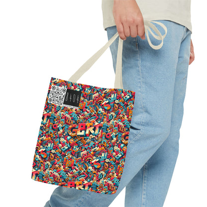 Neo-Traditional Street Art Modern Street Art Fusion Tote Bag - 8404 Design-58
