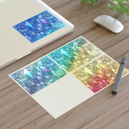 Digital Renaissance Tech-Forward Maximalism Sticker Sheets - 8404 Design-56