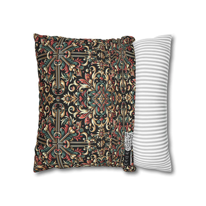 Streetwear Renaissance Artistic Clash of Old and New Spun Polyester Square Pillowcase - 8404 Design-46