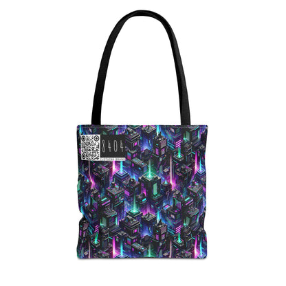 Tech Noir Graphics Futuristic Tech Aesthetics Tote Bag - 8404 Design-55