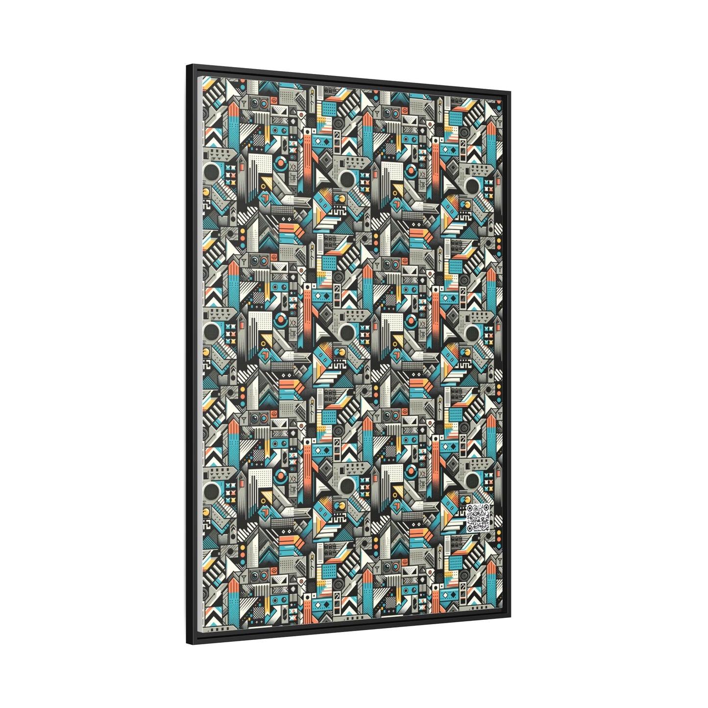 Digital Street Art Urban Street Style Matte Canvas, Framed (multi-color) - 8404 Design-81 A