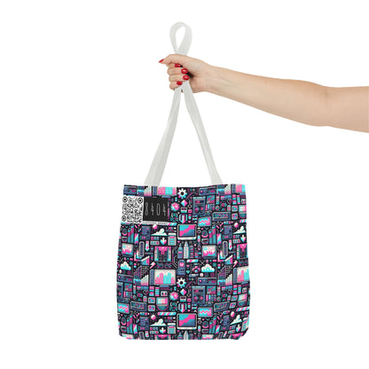 Digital Rebellion Youthful Streetwear with a Rebellious Digital Twist Tote Bag - 8404 Design-71