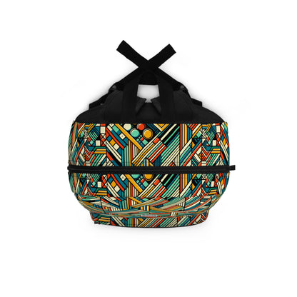 Abstract Graphic Art Modern Artistic Expression Backpack - 8404 Design-67