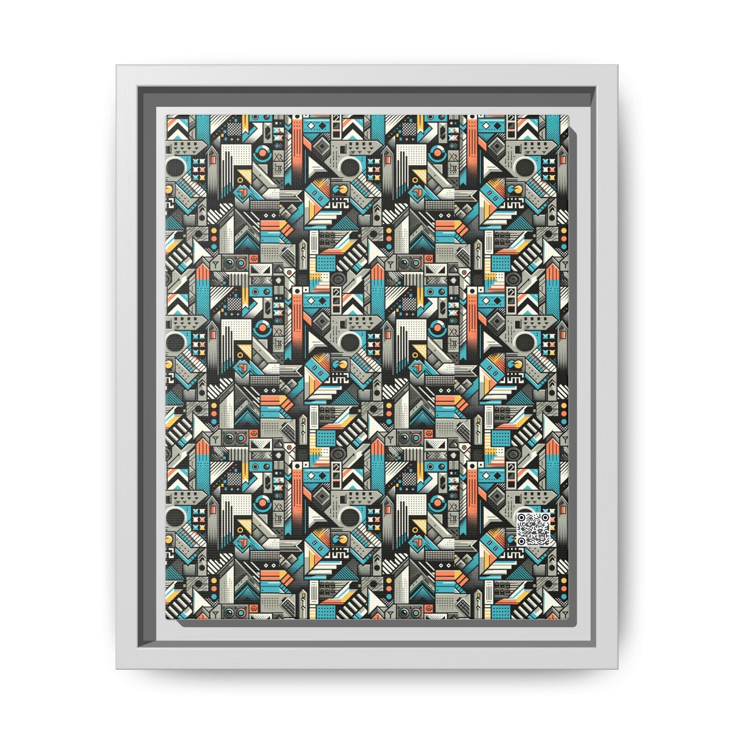 Digital Street Art Urban Street Style Matte Canvas, Framed (multi-color) - 8404 Design-81 B