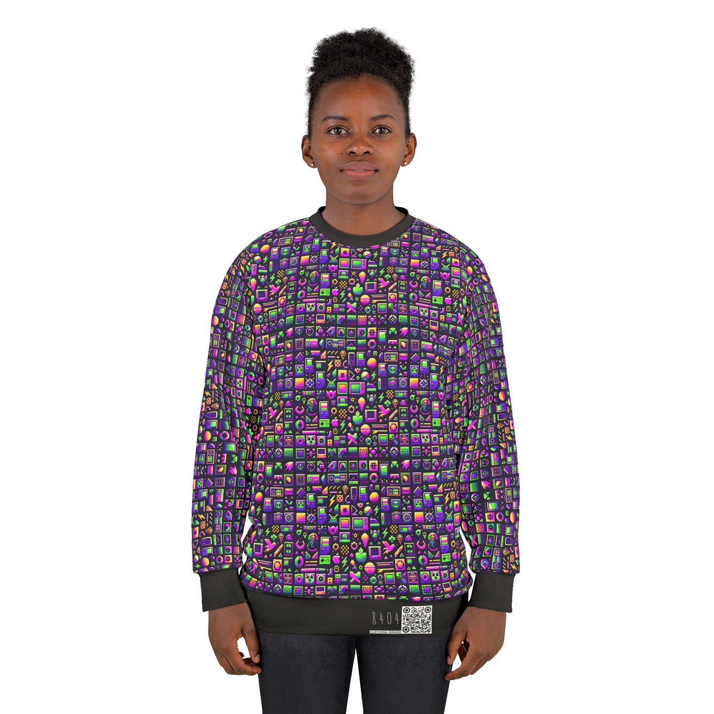 Digital Nostalgia Remix Modern Vintage Fusion Sweatshirt - 8404 Design-49