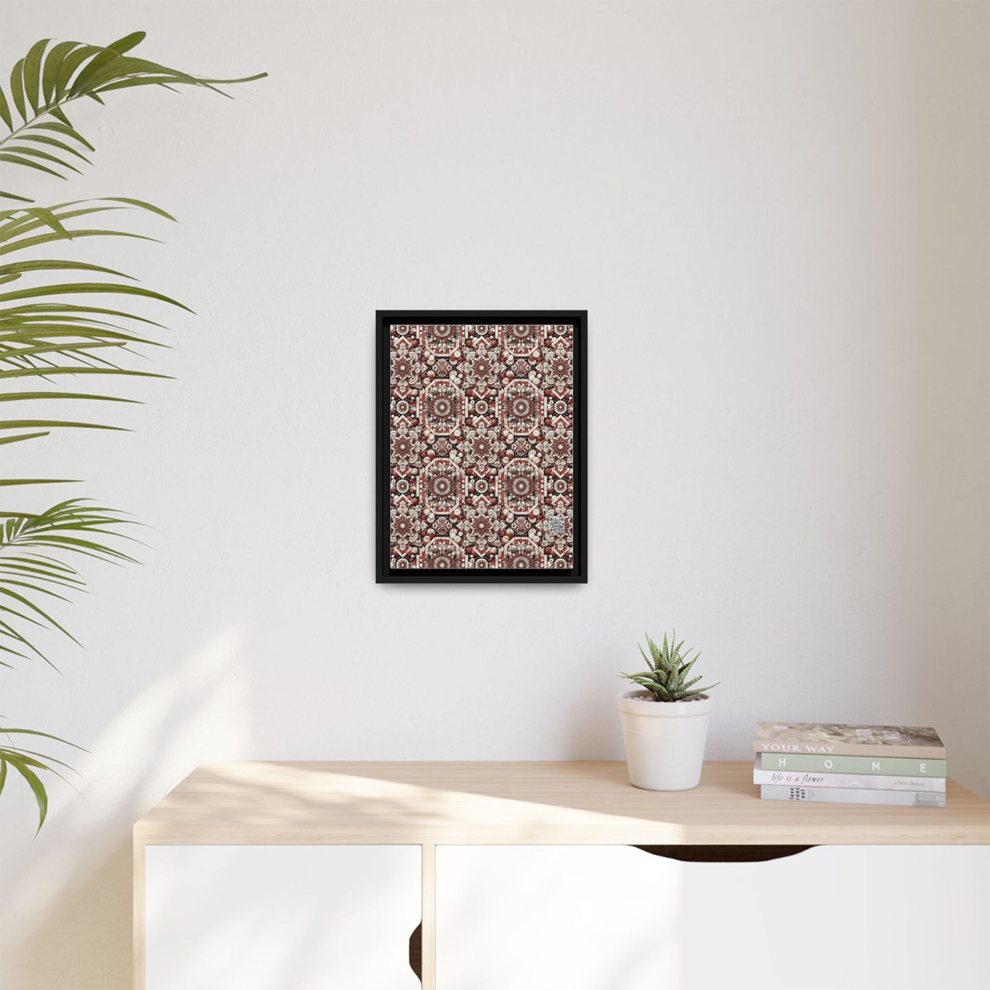 Neo Jomon Sculptural Aesthetics Artisanal Streetwear Matte Canvas, Framed (multi-Color) - 8404 Design-55 A