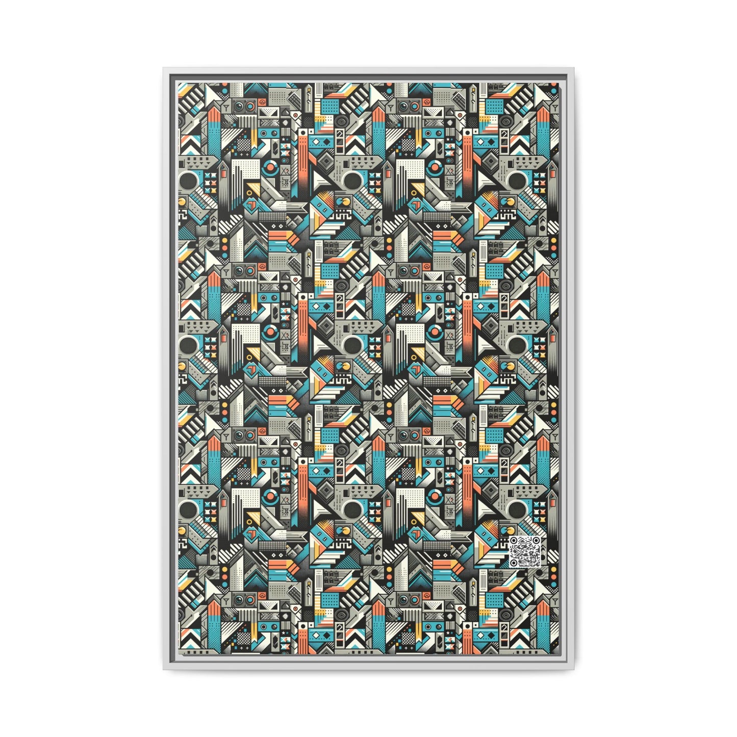 Digital Street Art Urban Street Style Matte Canvas, Framed (multi-color) - 8404 Design-81 A