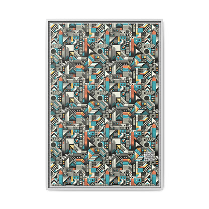 Digital Street Art Urban Street Style Matte Canvas, Framed (multi-color) - 8404 Design-81 A