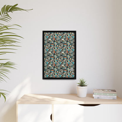 Digital Street Art Urban Street Style Matte Canvas, Framed (multi-color) - 8404 Design-81 B