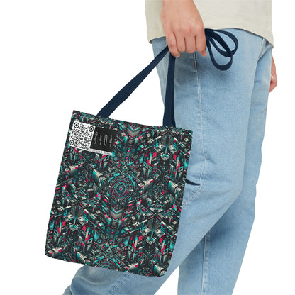 Digital Rebellion Tech-Inspired Streetwear Tote Bag - 8404 Design-54