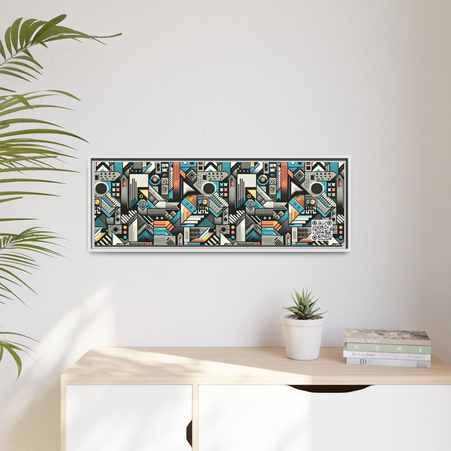 Digital Street Art Urban Street Style Matte Canvas, Framed (multi-color) - 8404 Design-81 B