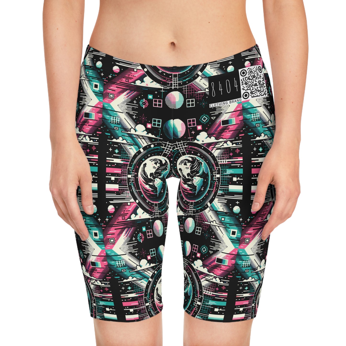 Digital Artistry Digital-native Streetwear Women's Bike Shorts - 8404 Design-62