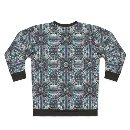 Digital Renaissance Tech-Forward Maximalism Sweatshirt - 8404 Design-44