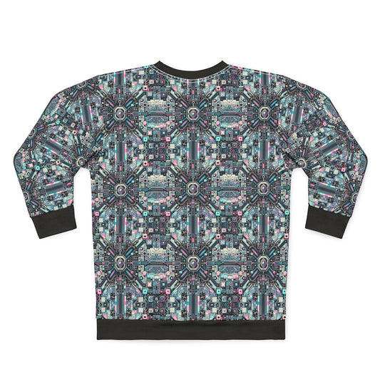 Digital Renaissance Tech-Forward Maximalism Sweatshirt - 8404 Design-44